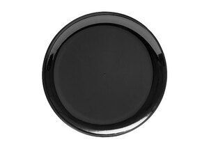 AP716PBL25 16" HARD PLASTIC BLACK TRAY (25EA/CS)